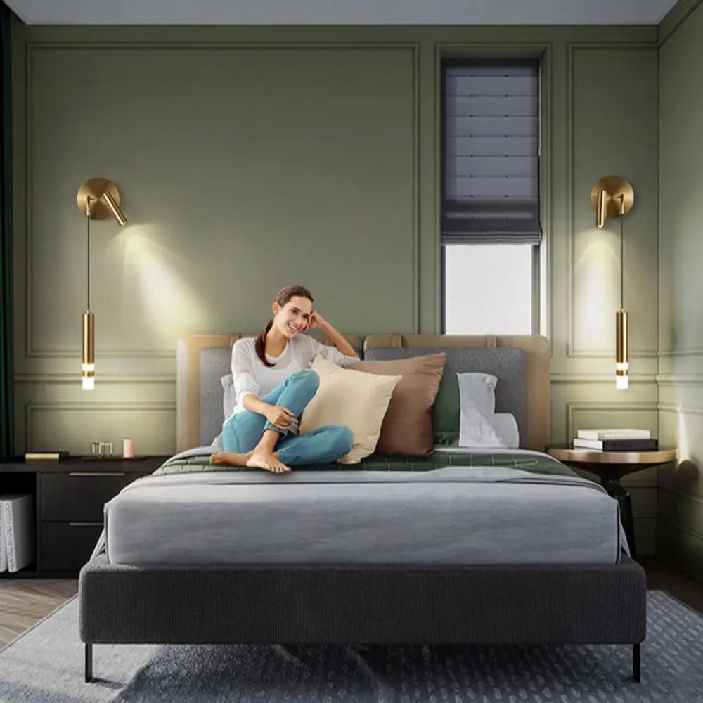 Applique Murale Chambre avec Liseuse Design Élégant - Lumifuse-applique murale-Olloret