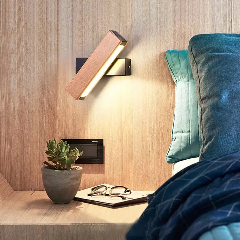 Applique Murale Design en Bois pour Chambre & Salon - Luminara-applique murale-Olloret
