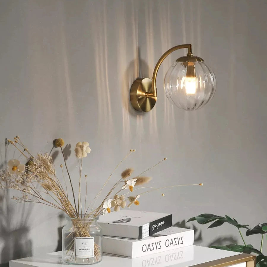 Applique Murale LED Luxe en Verre - Éclat-applique murale-Olloret