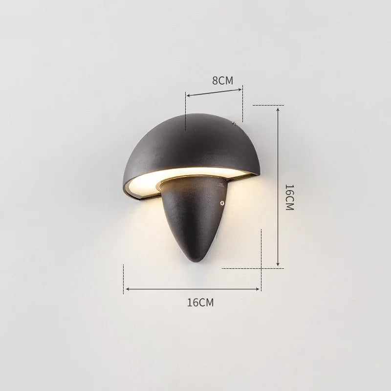 Applique Murale LED Moderne Noir et Blanc Intérieur ou Extérieur - Lumina-applique murale-Olloret