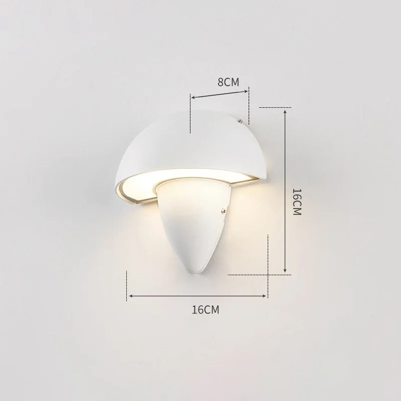 Applique Murale LED Moderne Noir et Blanc Intérieur ou Extérieur - Lumina-applique murale-Olloret