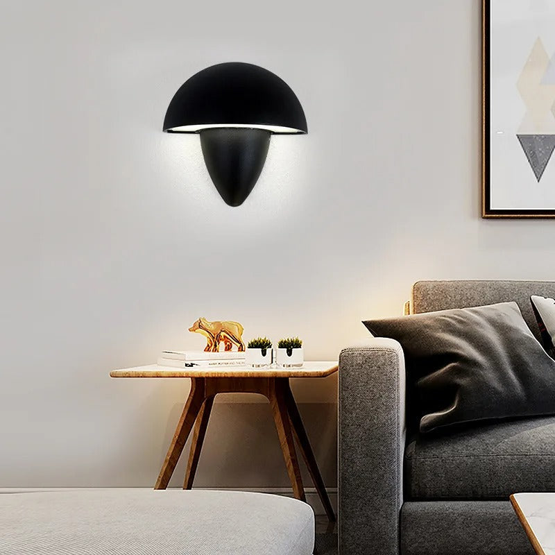 Applique Murale LED Moderne Noir et Blanc Intérieur ou Extérieur - Lumina-applique murale-Olloret