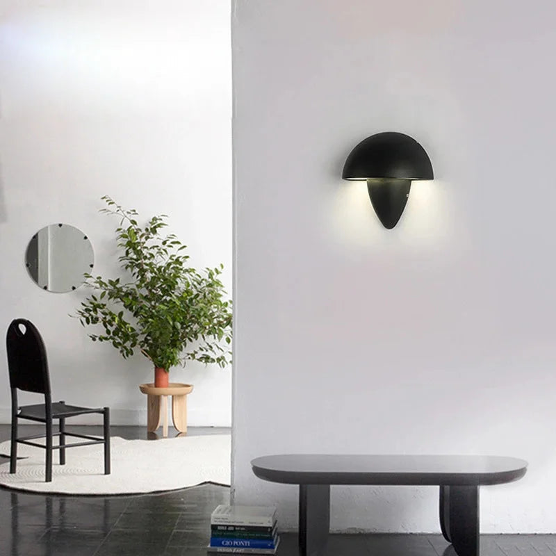 Applique Murale LED Moderne Noir et Blanc Intérieur ou Extérieur - Lumina-applique murale-Olloret