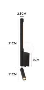 Applique Murale LED Raffinée pour Chambre - LuxLume Olloret