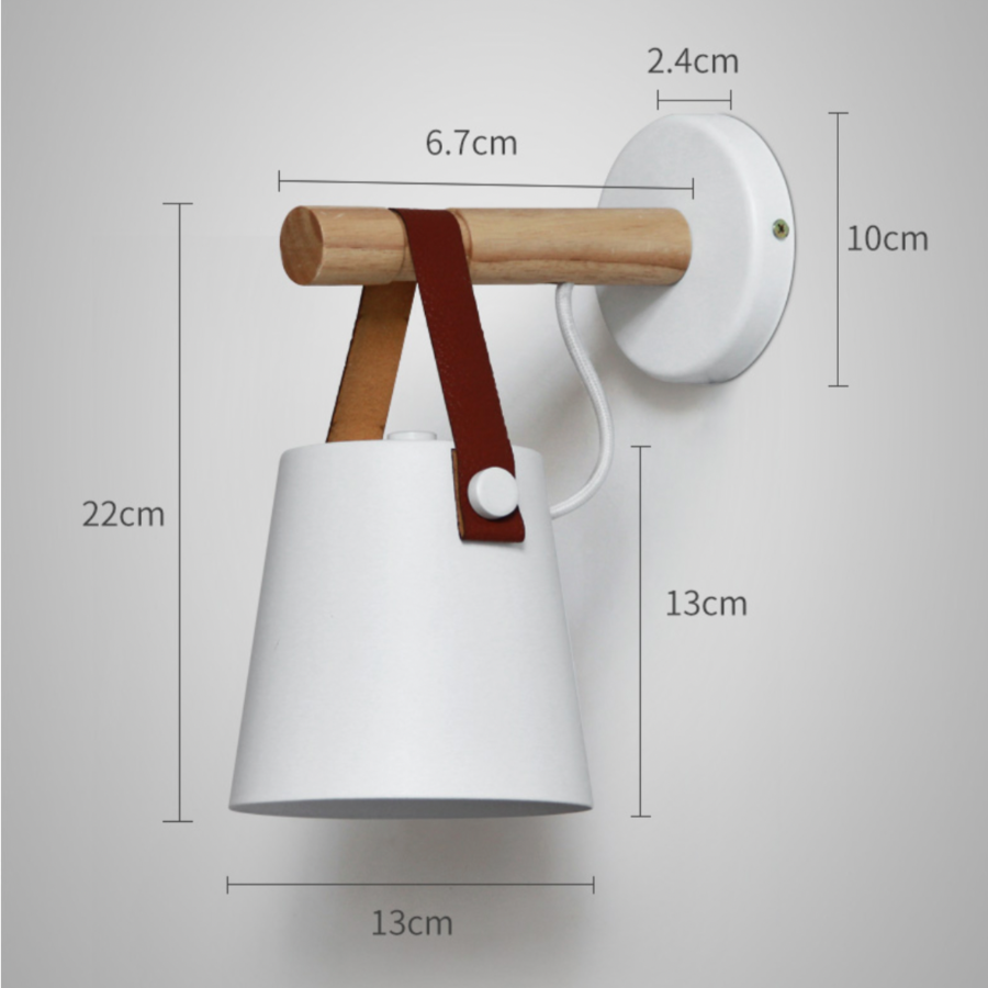 Applique Murale LED en Bois Style Scandinave - Lumeers-applique murale-Olloret