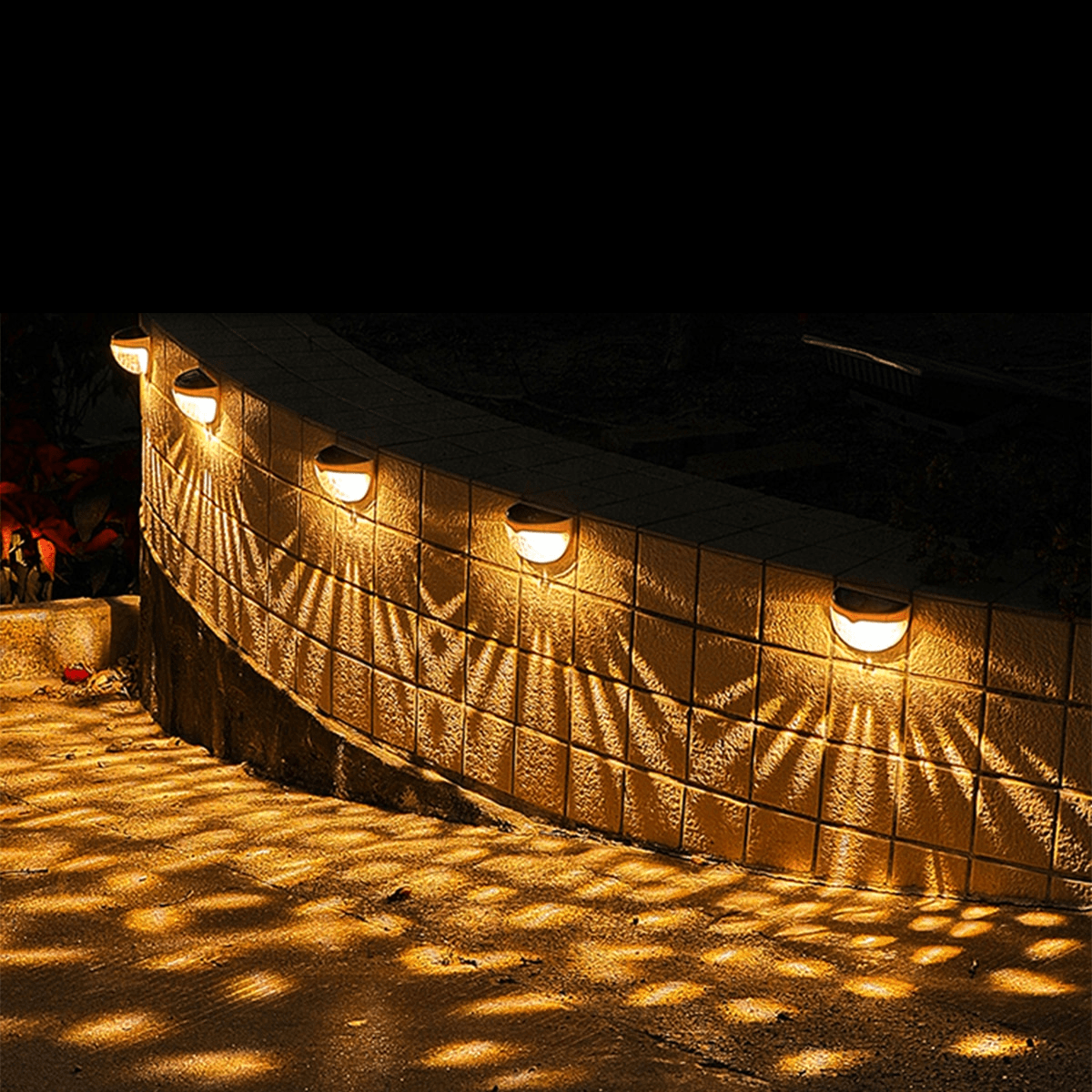 Applique Murale Solaire LED Éclairage Extérieur Jardin Résistante à l'Eau – Elara-lampe solaire extérieur-Olloret