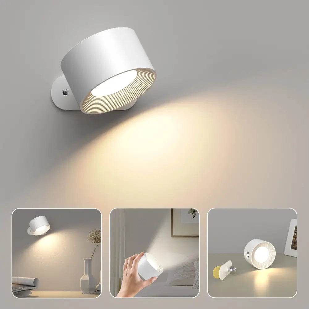 Applique murale LED Sans Fil Polyvalente à 360° - Lumo-applique murale-Olloret