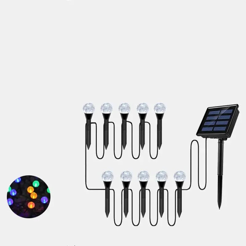 Boules Lumineuses Solaires Effet Bulle pour Jardin Éclairage Extérieur Solaire – Luxara-lampe solaire extérieur-Olloret