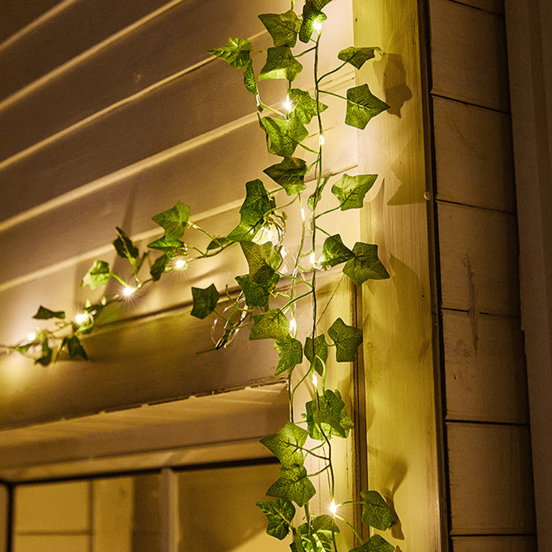 Guirlande Lumineuse Solaire LED Extérieur Lierre Artificiel – Lichen-guirlande solaire-Olloret