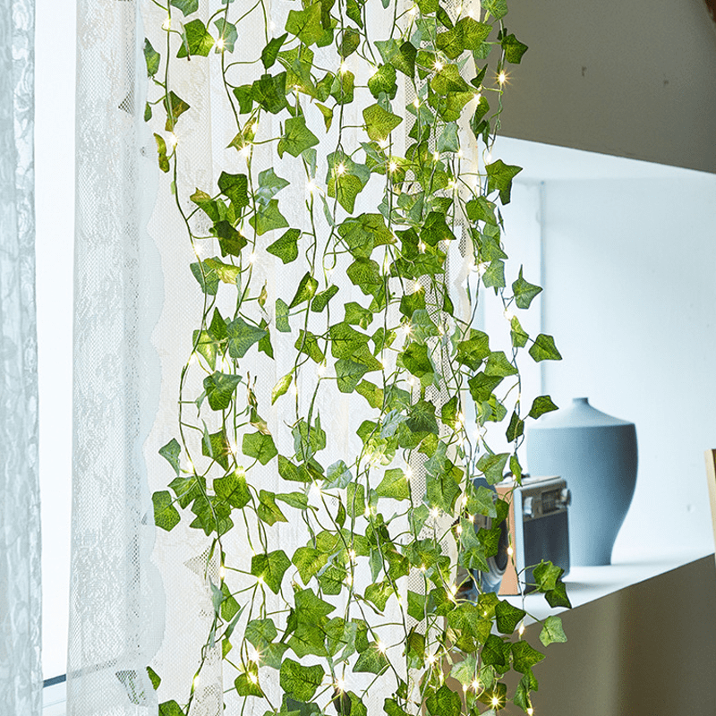 Guirlande Lumineuse Solaire LED Extérieur Lierre Artificiel – Lichen-guirlande solaire-Olloret