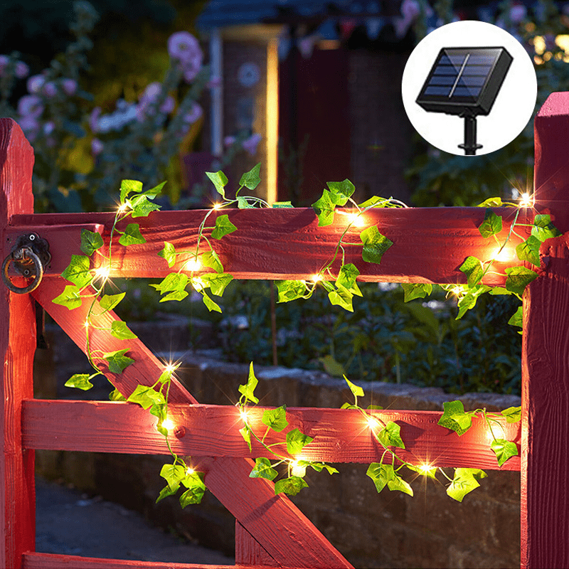 Guirlande Lumineuse Solaire LED Extérieur Lierre Artificiel – Lichen-guirlande solaire-Olloret