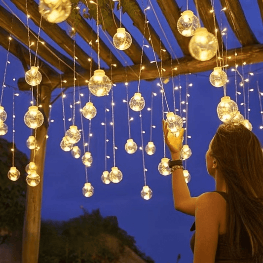 Guirlande Solaire LED Boules Lumineuses pour Extérieur - Nerio-guirlande solaire-Olloret