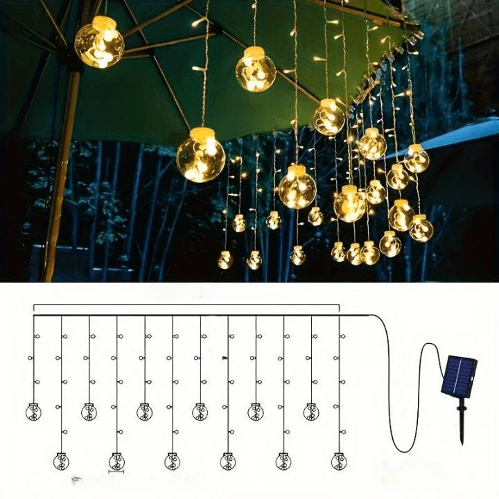 Guirlande Solaire LED Boules Lumineuses pour Extérieur - Nerio-guirlande solaire-Olloret