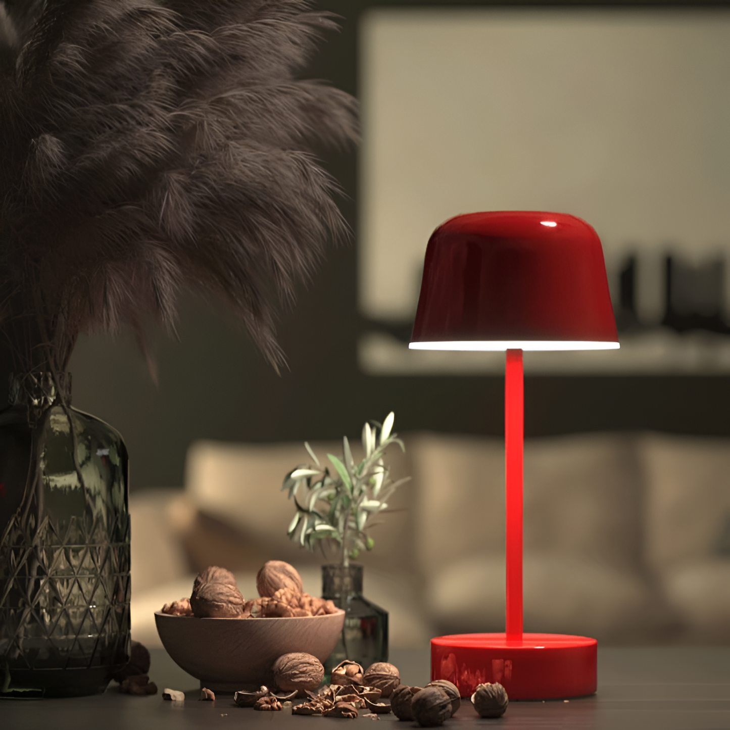 Lampe LED Sans Fil au Design - Retro-lampe de table-Olloret