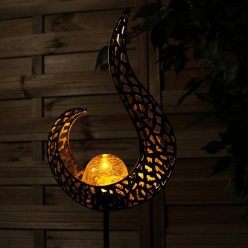 Lampe Solaire Extérieur en Fer Massif Écologique pour Jardin – Elara-lampe solaire extérieur-Olloret
