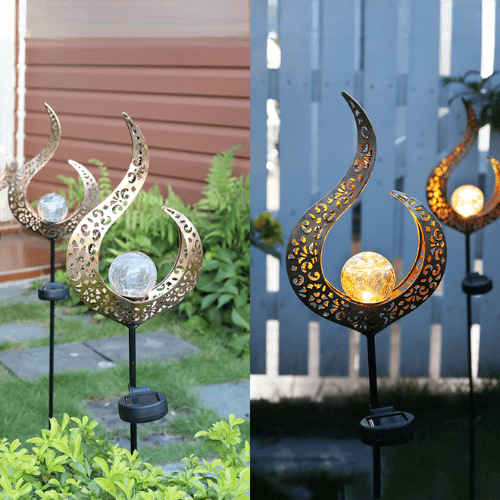 Lampe Solaire Extérieur en Fer Massif Écologique pour Jardin – Elara-lampe solaire extérieur-Olloret