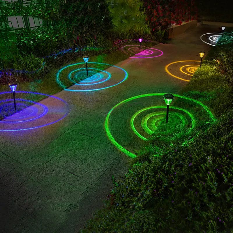 Lampe Solaire Jardin Multicolore à 8 LED Écologique et Durable – Lumisoleil-lampe solaire extérieur-Olloret