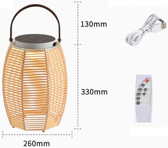 Lampe Solaire d'Extérieur Élégante et Durable avec Recharge USB – Luminara-lampe solaire extérieur-Olloret