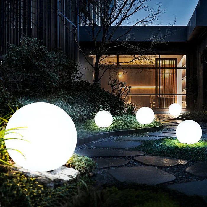 Lampe Sphérique LED Solaire Élégante pour Éclairage Extérieur Jardin – Luminara-lampe solaire extérieur-Olloret