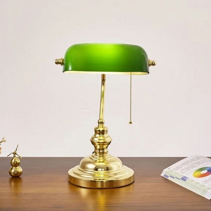 Lampe de Bureau Vintage Élégante - Vert Émeraude-lampe de table-Olloret