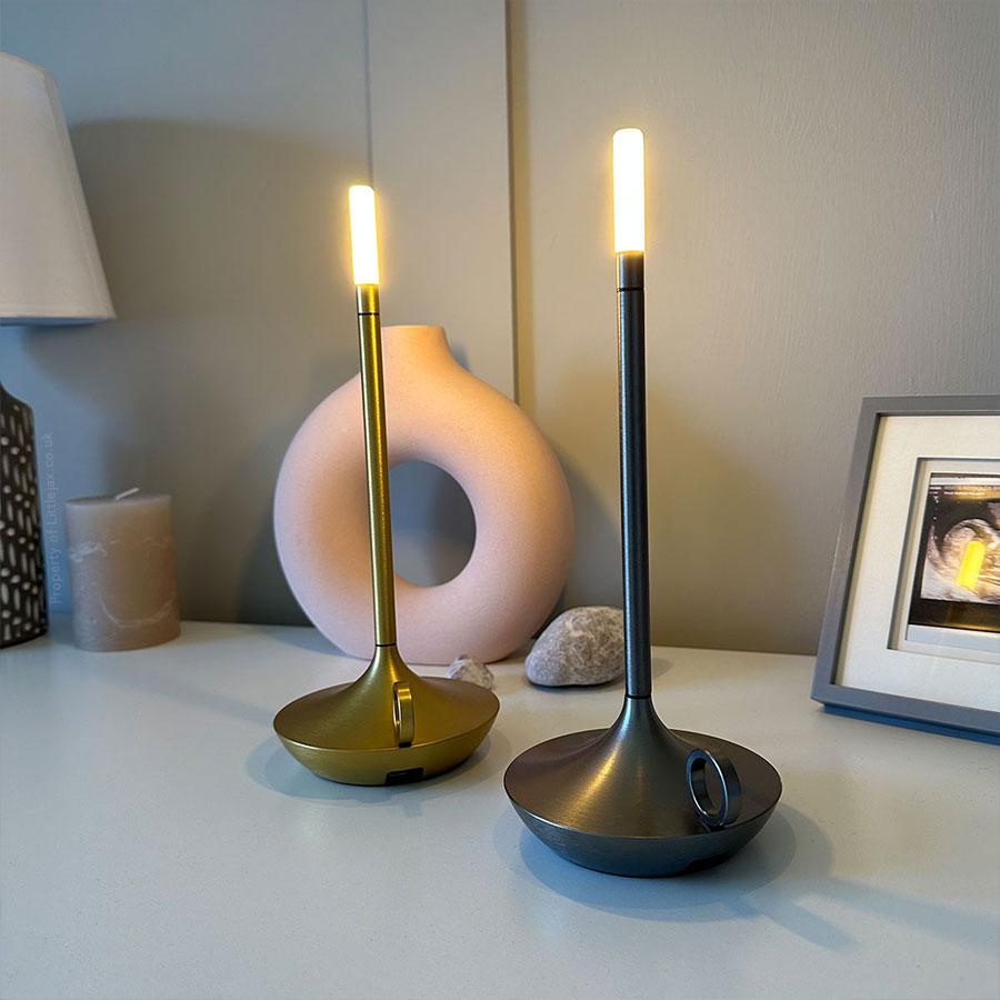 Lampe de Table Bougie Sans Fil - Vintage-lampe de table-Olloret
