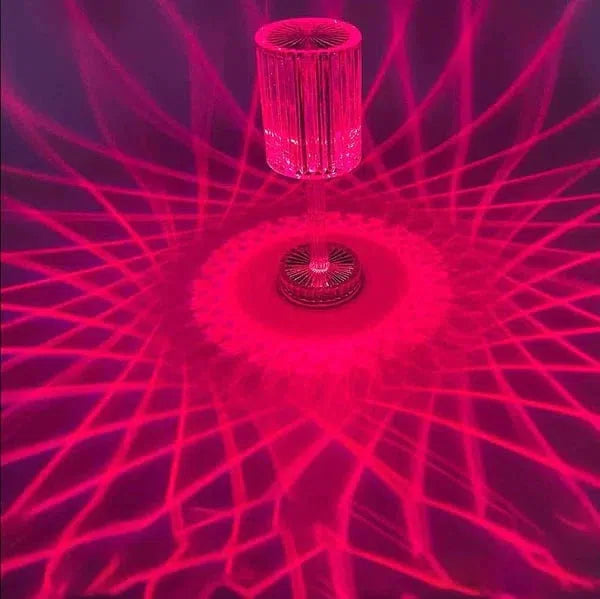 Lampe de Table Cristal Multicolore Chic - Éclat-lampe de table-Olloret