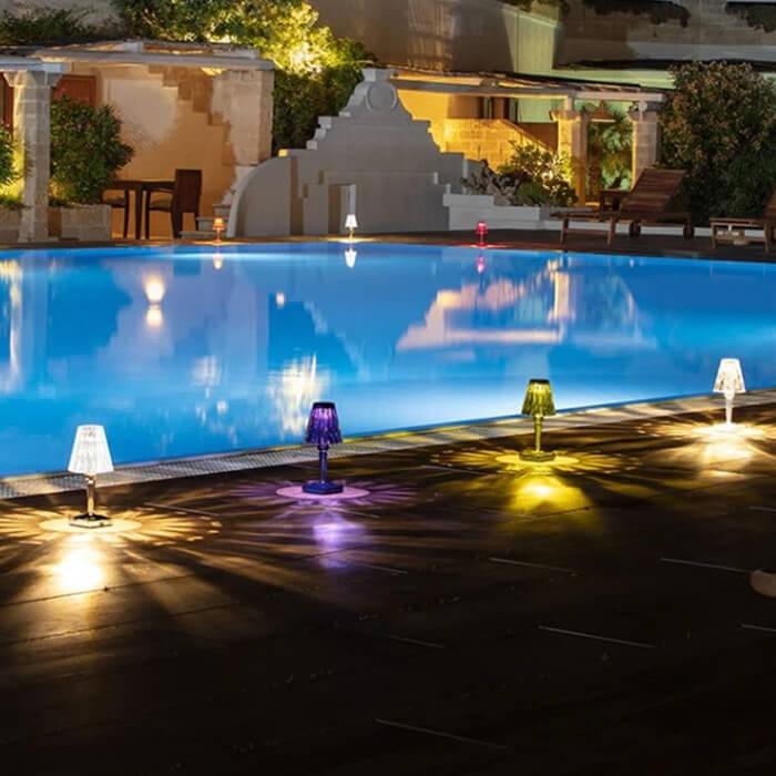 Lampe de Table Cristal Sans Fil - Mantar-lampe de table-Olloret