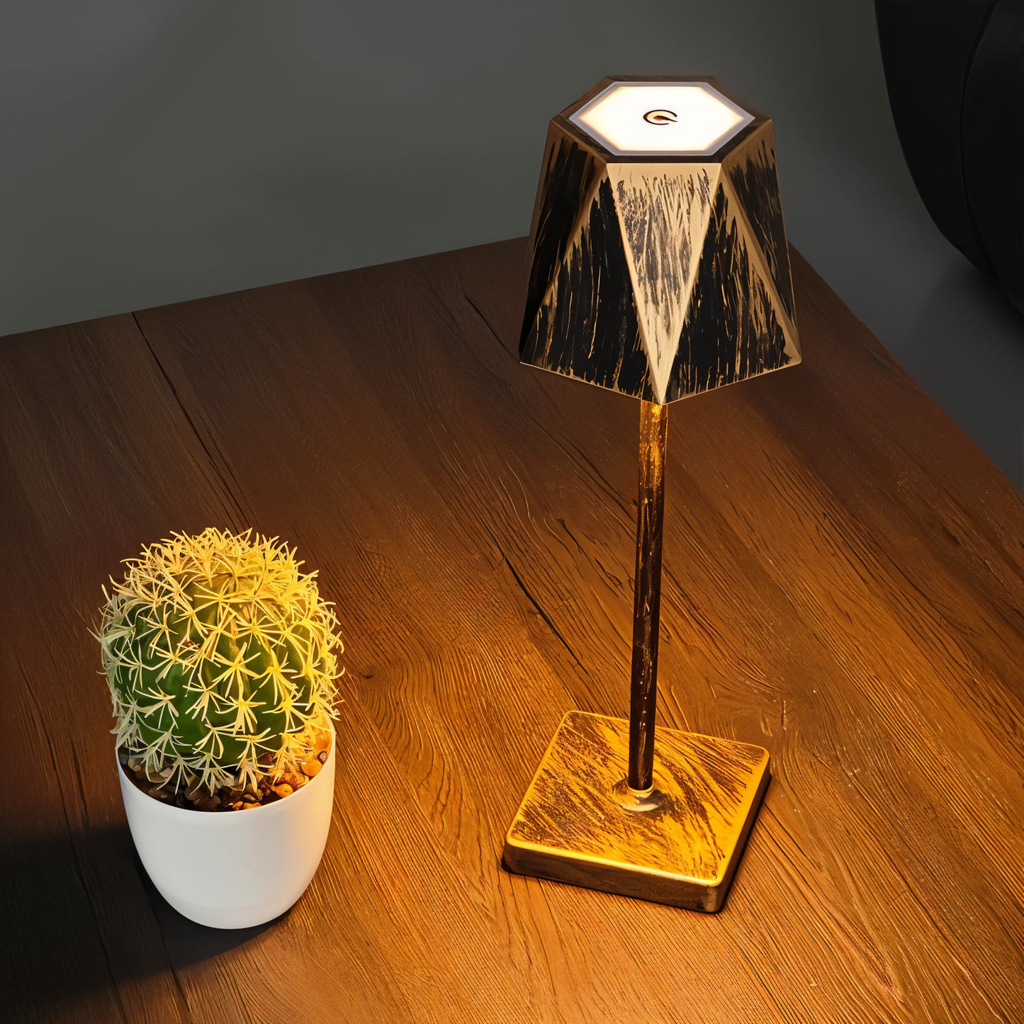 Lampe de Table Design Rechargeable Sans Fil - LumiHex-lampe de table-Olloret