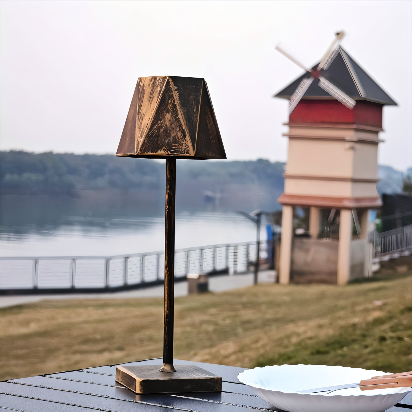 Lampe de Table Design Rechargeable Sans Fil - LumiHex-lampe de table-Olloret