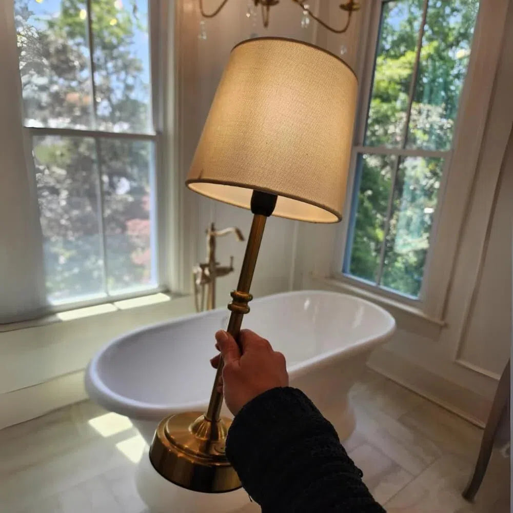 Lampe de Table Sans Fil en Tissu - Retro™-lampe de table-Olloret