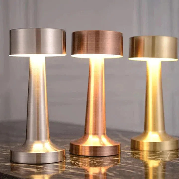 Lampe de Table Tactile Élégante - Touché d'Or-lampe de table-Olloret