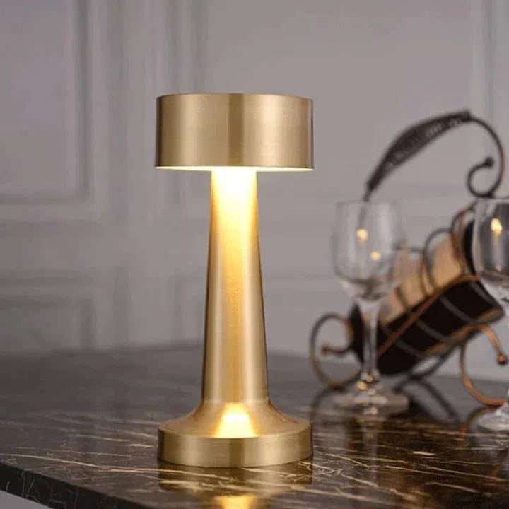 Lampe de Table Tactile Élégante - Touché d'Or-lampe de table-Olloret