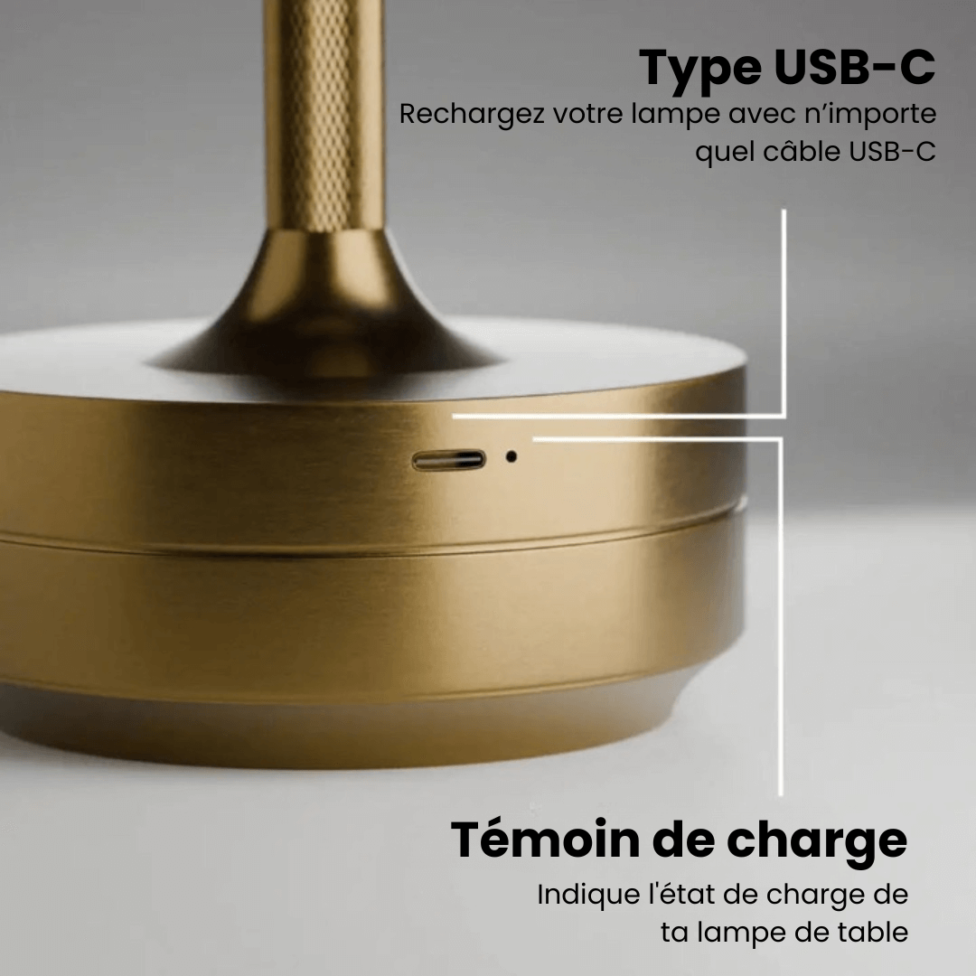 Lampe de Table Vintage Rétro - Tap-Light-lampe de table-Olloret