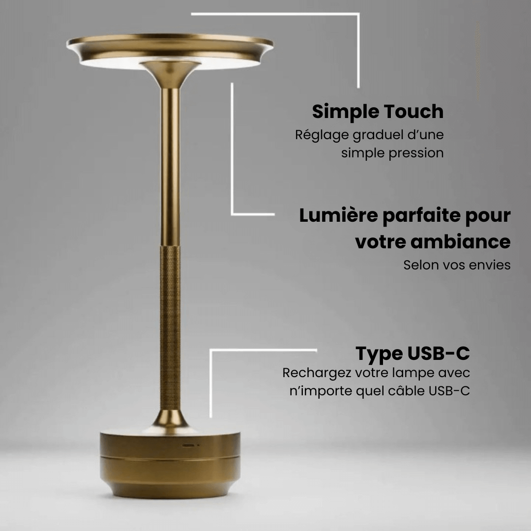 Lampe de Table Vintage Rétro - Tap-Light-lampe de table-Olloret