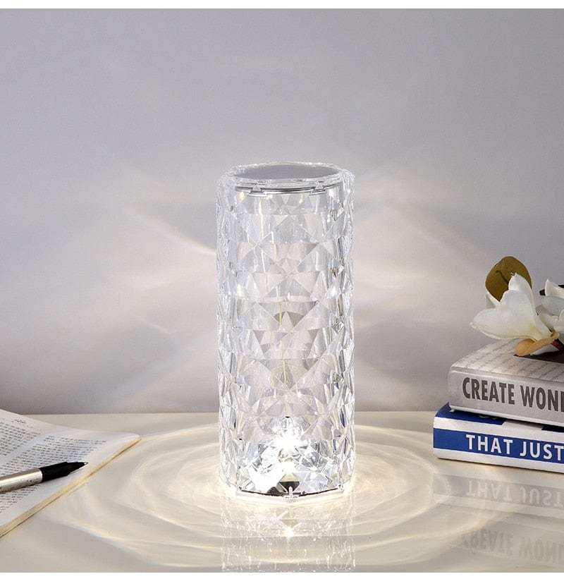 Lampe en Cristal Élégante Tactile - LumiBliss-lampe de table-Olloret