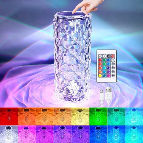 Lampe en Cristal Élégante Tactile - LumiBliss-lampe de table-Olloret