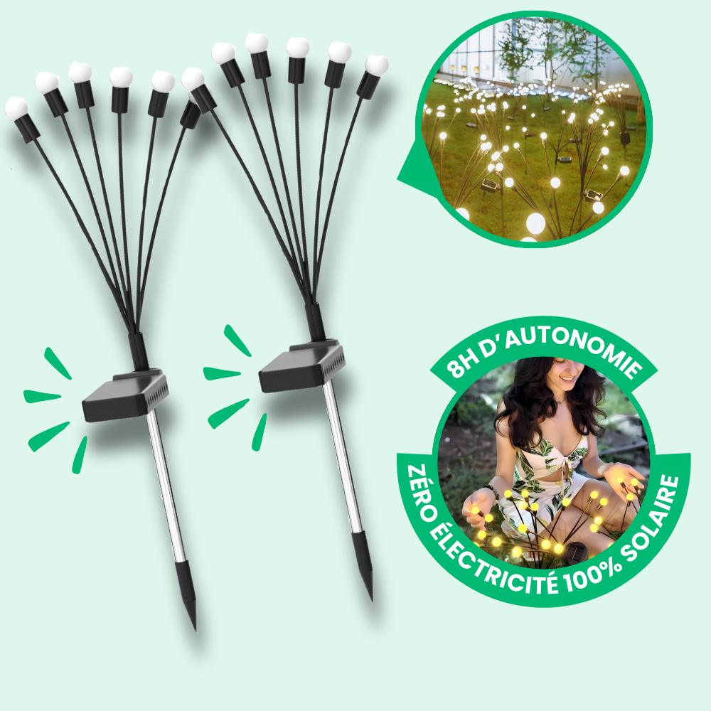 Lampes Solaire LED Effet Lucioles pour Éclairage Extérieur Jardin – Luminara-lampe solaire extérieur-Olloret