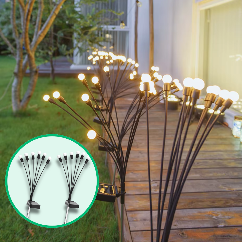 Lampes Solaire LED Effet Lucioles pour Éclairage Extérieur Jardin – Luminara-lampe solaire extérieur-Olloret