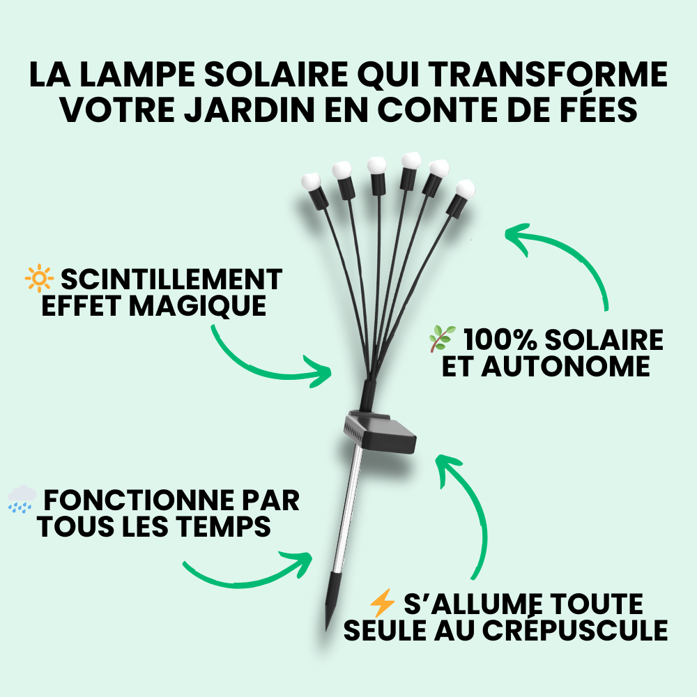 Lampes Solaire LED Effet Lucioles pour Éclairage Extérieur Jardin – Luminara-lampe solaire extérieur-Olloret