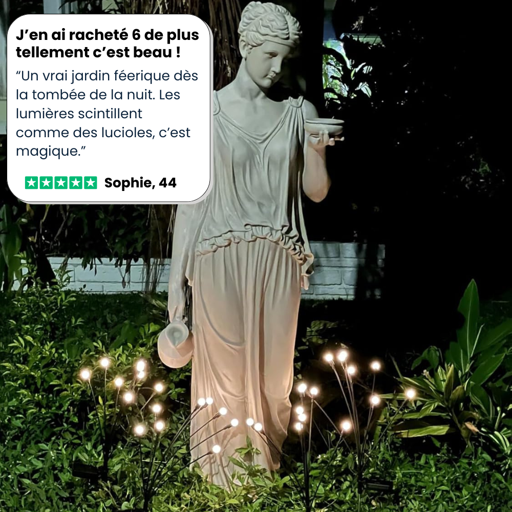 Lampes Solaire LED Effet Lucioles pour Éclairage Extérieur Jardin – Luminara-lampe solaire extérieur-Olloret