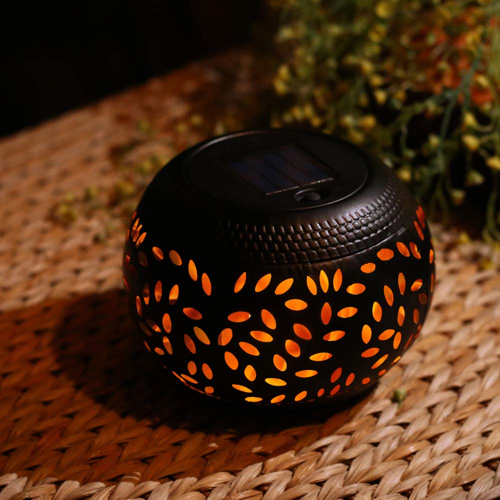 Lanterne Solaire d'Extérieur avec Effet Flamme Hypnotisant – Lumisoleil-lampe solaire extérieur-Olloret