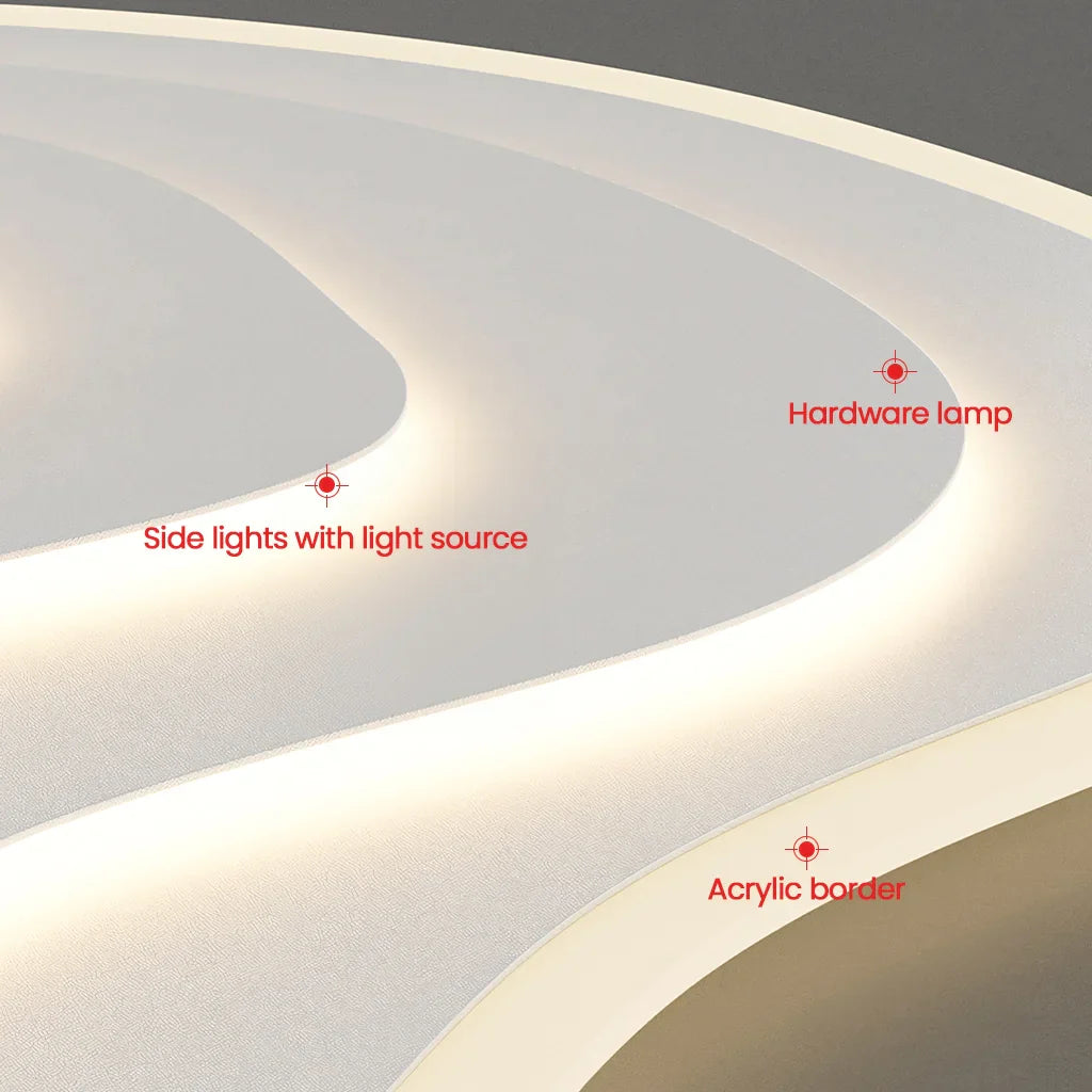 Plafonnier LED Luminaire Moderne Minimaliste en Acrylique - Mimir-Plafonnier-Olloret