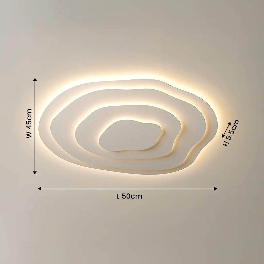 Plafonnier LED Luminaire Moderne Minimaliste en Acrylique - Mimir-Plafonnier-Olloret