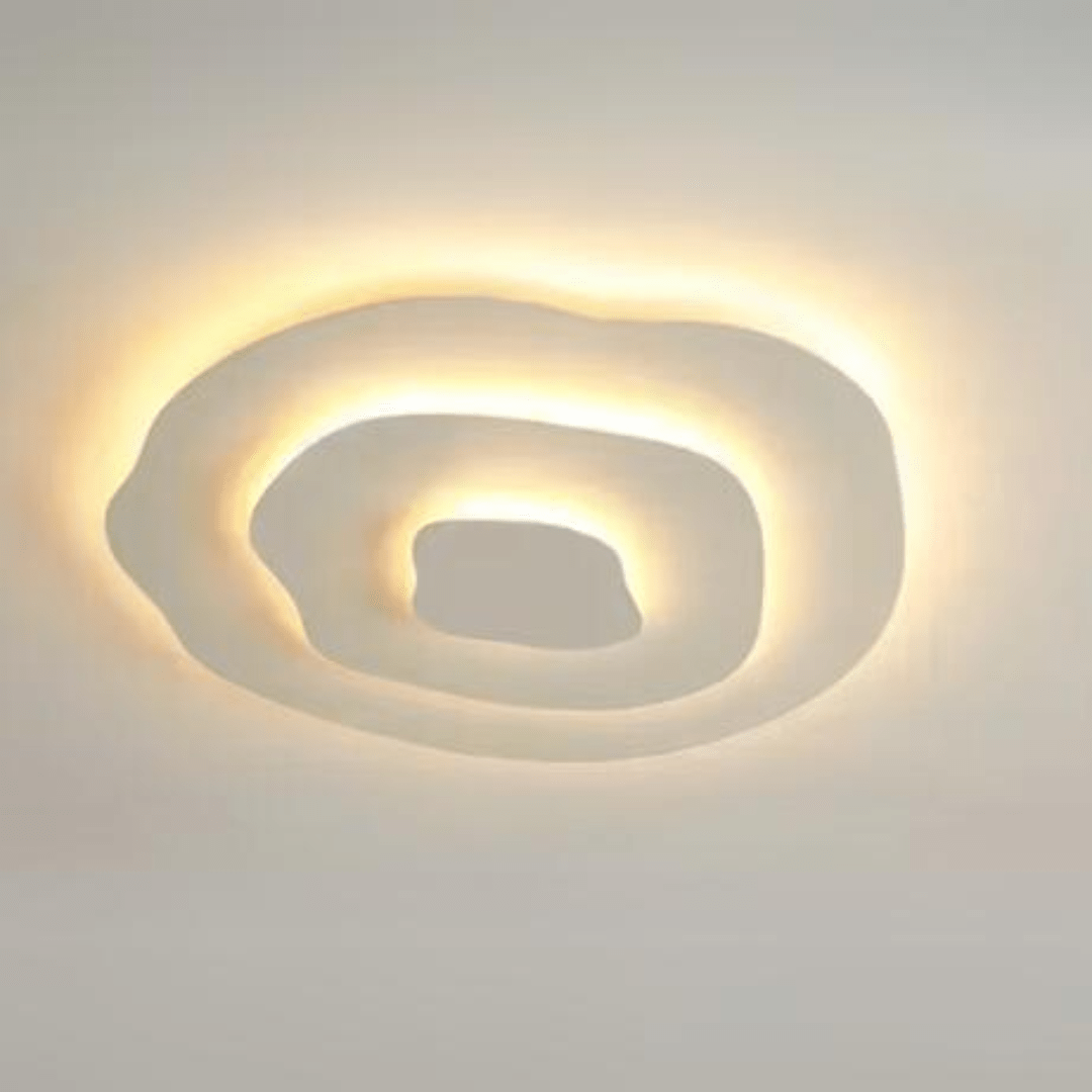 Plafonnier Luminaire Blanc en Spirale Moderne - Cirrora-Plafonnier-Olloret