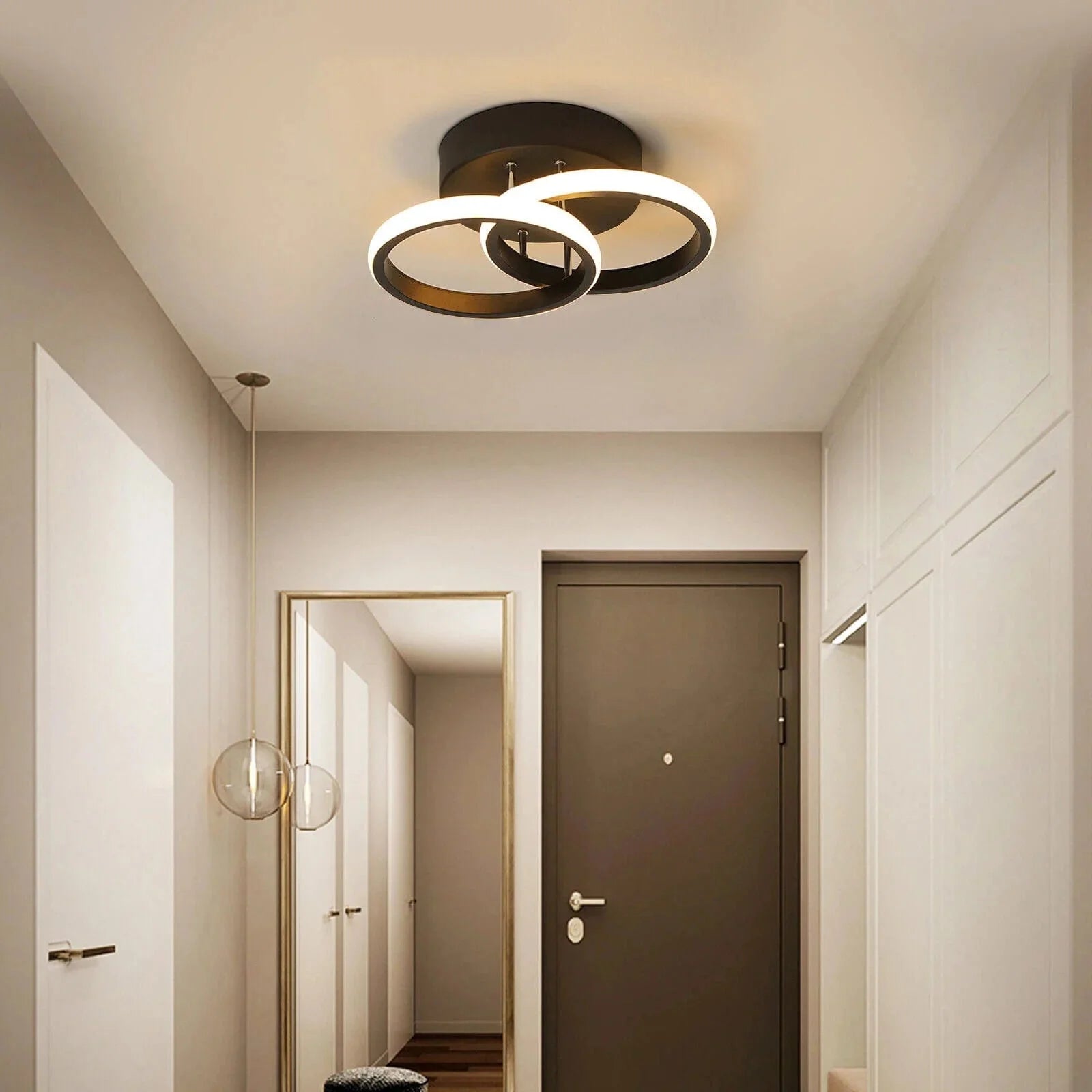 Plafonnier Luminaire LED Design Circulaire Superposé - Orbix-Plafonnier-Olloret