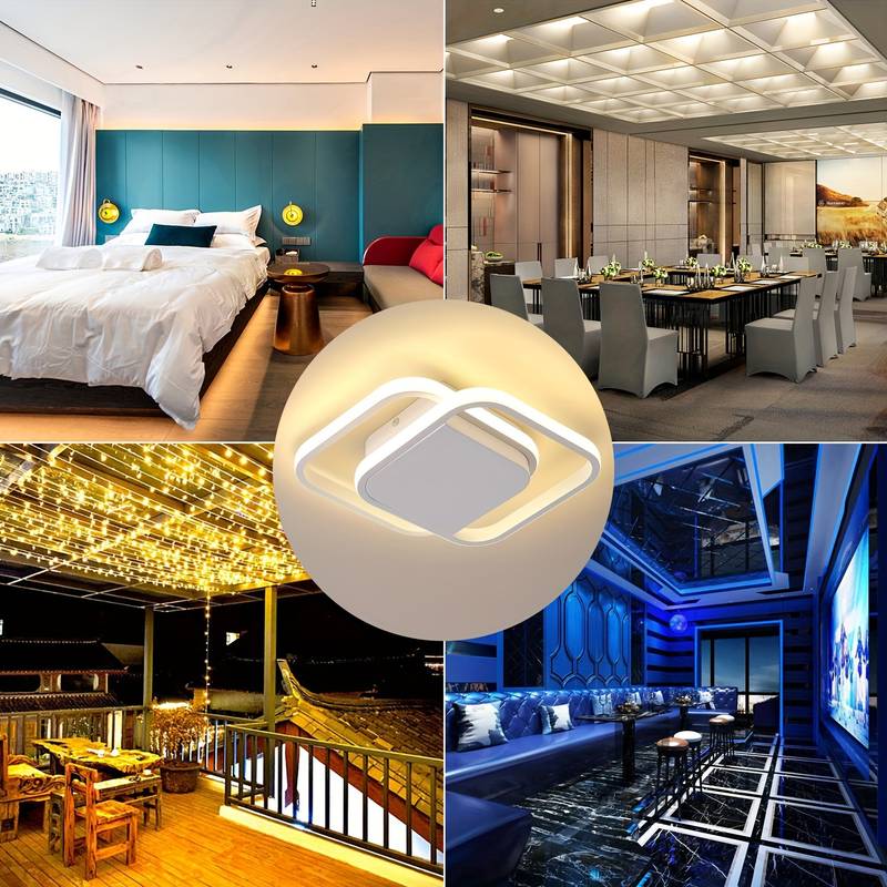 Plafonnier Luminaire LED Design Moderne Empilé - Staxa-Plafonnier-Olloret