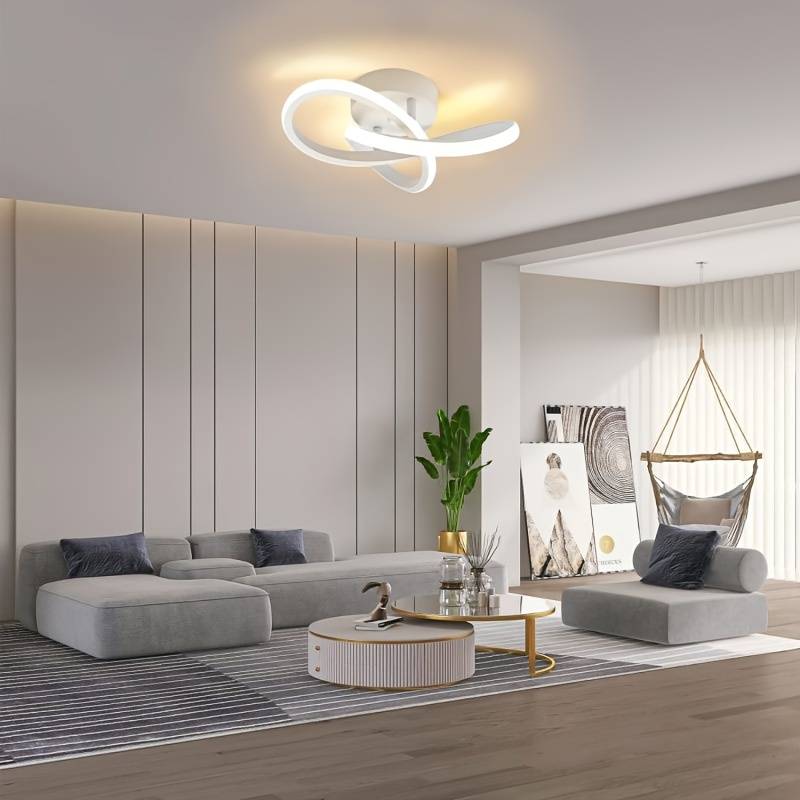 Plafonnier Luminaire LED Design Torsadé - Vortix-Plafonnier-Olloret