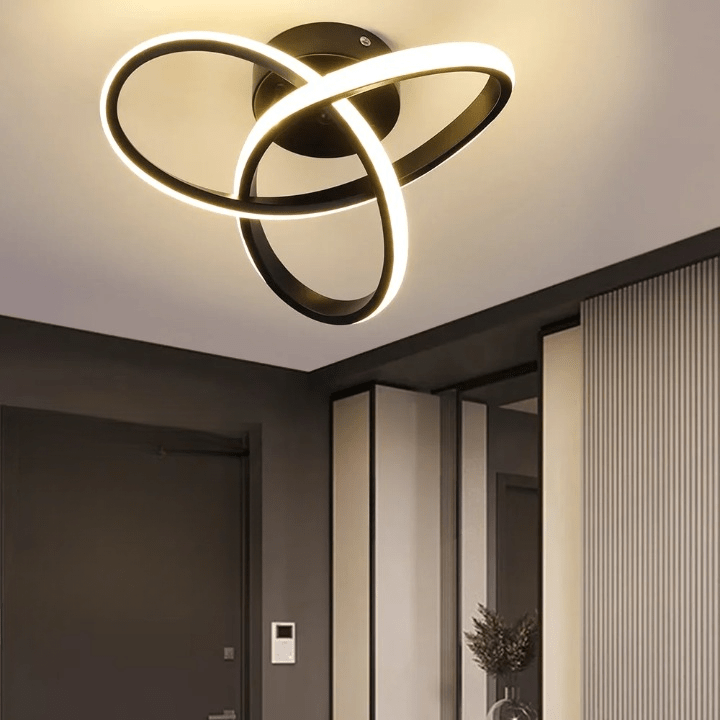 Plafonnier Luminaire LED Design Torsadé - Vortix-Plafonnier-Olloret