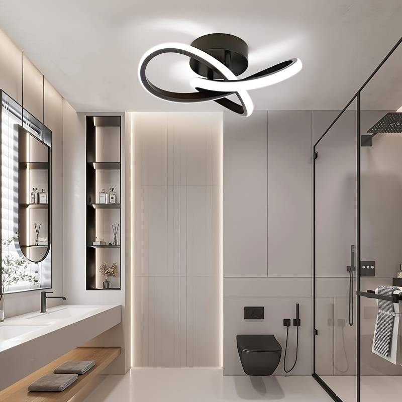 Plafonnier Luminaire LED Design Torsadé - Vortix-Plafonnier-Olloret