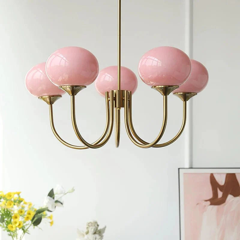 Suspension Chandelier Luminaire Vintage Fleurs de Rose Raffiné - Rosalia-suspension luminaire-Olloret
